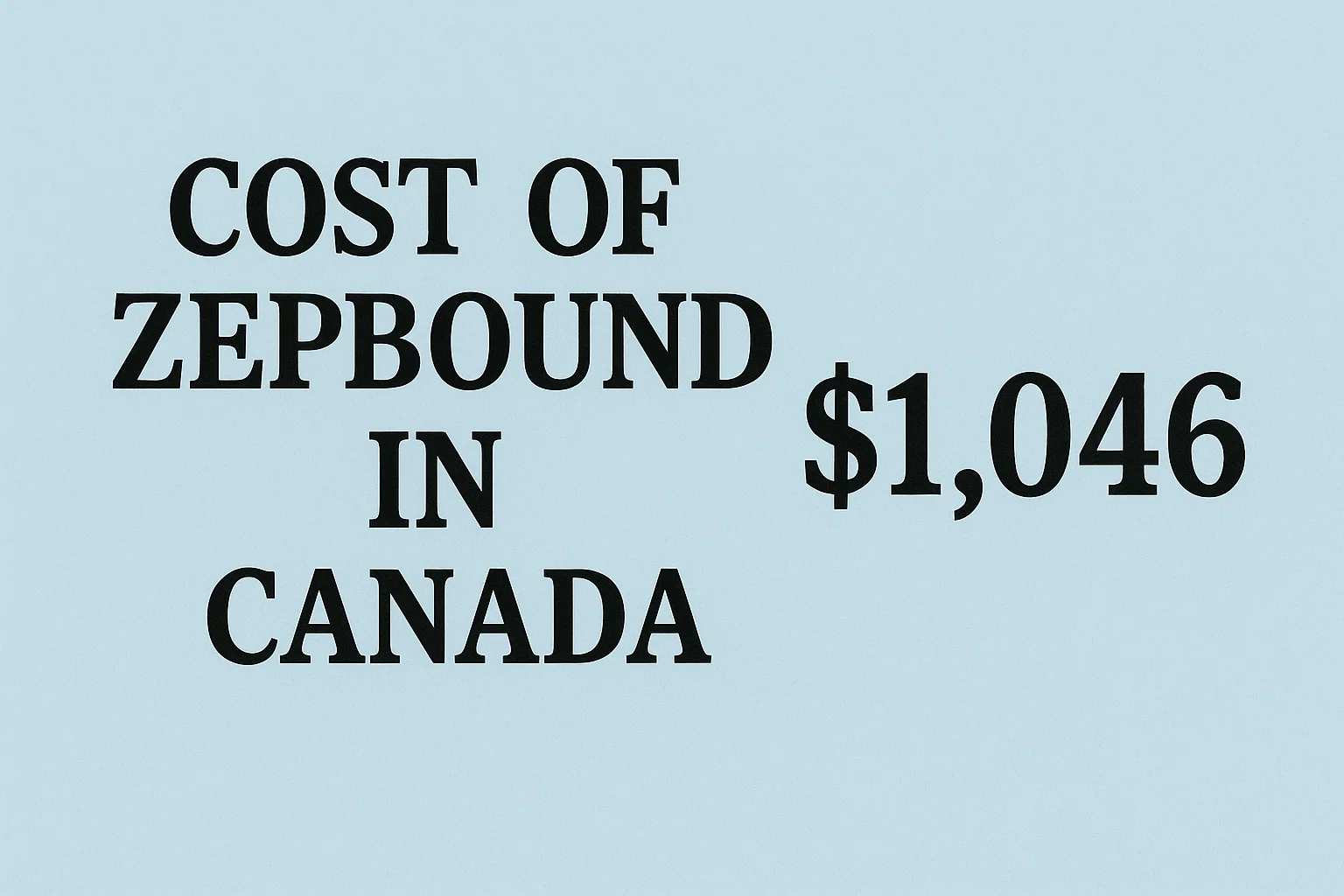 cost of zepbound in canada​