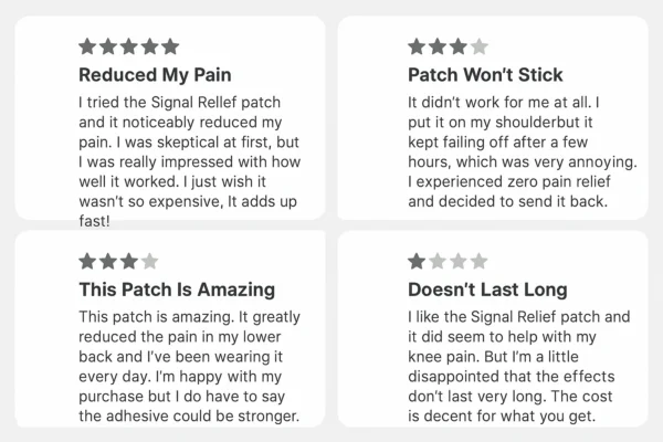 Signal Relief Patch Reviews and Complaints: The Truth Behind This Pain Relief Solution 2025 signal relief patch reviews and complaints